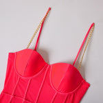 Transparent Bodysuit Spaghetti Strap - Sabreeonline