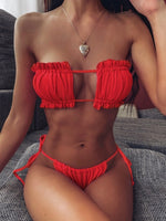 Swimwear Women Mini Thong Bikini Set Bather Swimming Beachwear - Sabreeonline