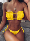 Swimwear Women Mini Thong Bikini Set Bather Swimming Beachwear - Sabreeonline