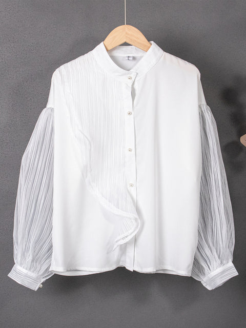 Tulle Transparent Blouse - Sabreeonline
