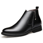 Genuine Leather Chelsea Boots Men Fashion Zipper Ankle Boots - Sabreeonline