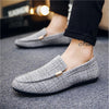 Loafers Comfortable Flat Casual Shoes Men Breathable Slip-On Soft Leather Driving Shoes Moccasins - Sabreeonline