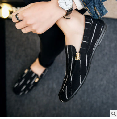 Loafers Comfortable Flat Casual Shoes Men Breathable Slip-On Soft Leather Driving Shoes Moccasins - Sabreeonline