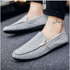 Loafers Comfortable Flat Casual Shoes Men Breathable Slip-On Soft Leather Driving Shoes Moccasins - Sabreeonline