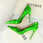 High Heels Pumps Luxury Glossy Stripper Stiletto - Sabreeonline