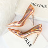 High Heels Pumps Luxury Glossy Stripper Stiletto - Sabreeonline