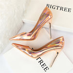 High Heels Pumps Luxury Glossy Stripper Stiletto - Sabreeonline