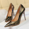 High Heels Pumps Luxury Glossy Stripper Stiletto - Sabreeonline