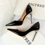 High Heels Pumps Luxury Glossy Stripper Stiletto - Sabreeonline