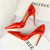 High Heels Pumps Luxury Glossy Stripper Stiletto - Sabreeonline