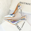 High Heels Pumps Luxury Glossy Stripper Stiletto - Sabreeonline
