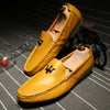 Mens Shoes Casual Brands Slip On Formal Luxury Shoes Men Loafers Moccasins Genuine Leather Driving Shoes - Sabreeonline